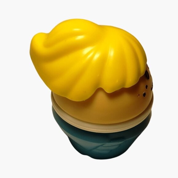 Little Tikes Toddle Tots Girl Blonde Hair Ponytail Blue TOT Round Hole Vintage - Picture 3 of 8